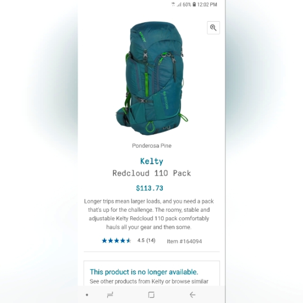 Kelty RedCloud 110 backpack